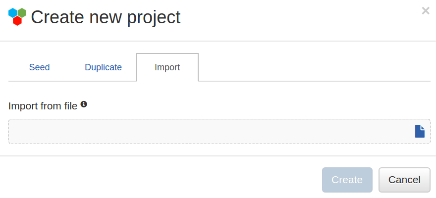 Figure 6: Import a WebGMEX Project File